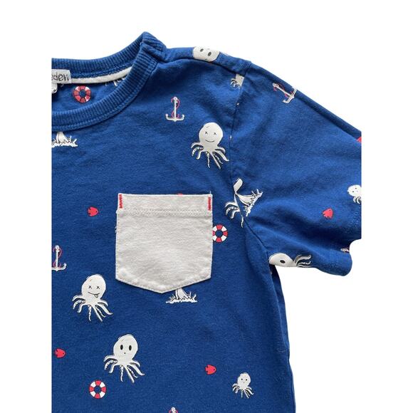Art & Eden Sea Life Pocket Tee Size 6 - Picture 2 of 4